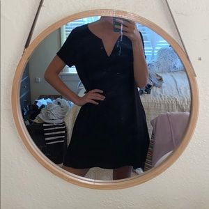 LUSH BLACK FLOWY DRESS